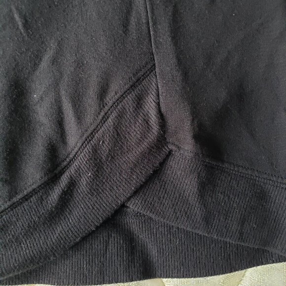 ATHLETA Mindset Soft Tulip Edged Side Sweatshirt In Black - Picture 11 of 11